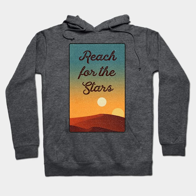 galaxy sunset (reach for the stars) Hoodie by mystudiocreate